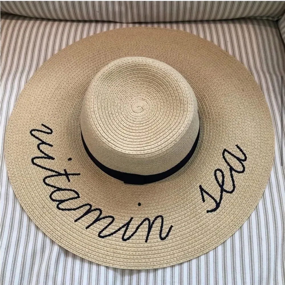 J.Crew Vitamin Sea Straw Brimmed Hat